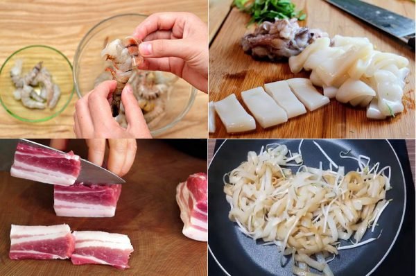 Chuẩn bị các nguyên liệu