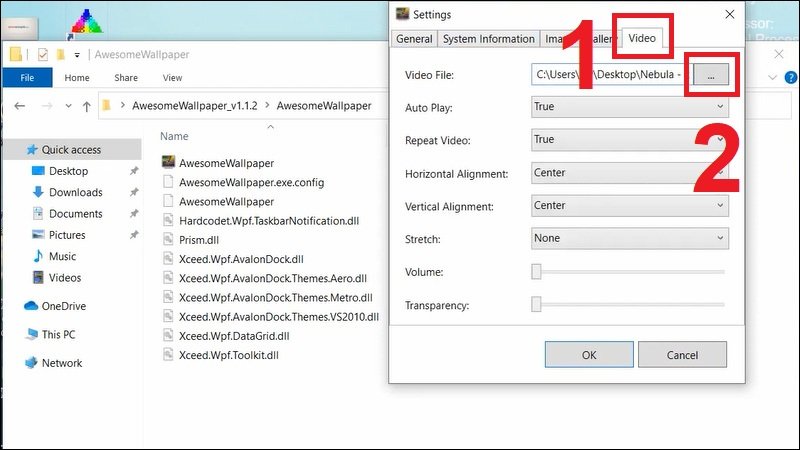 Trong tab Video nhấn vào biểu tượng ‘3 dấu chấm’ 
