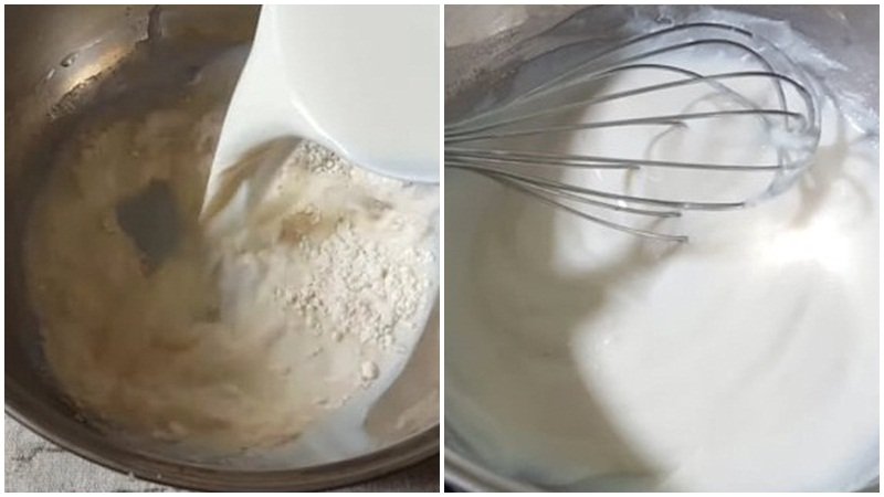 Nấu bột hồ Nấu bột hồ