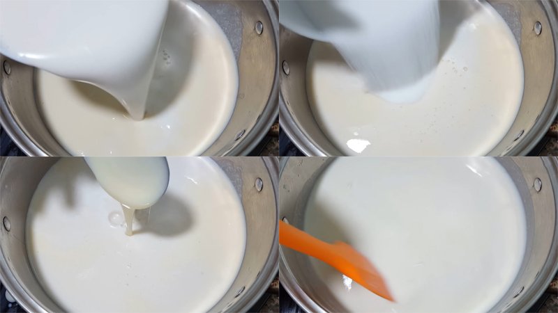Nấu hỗn hợp đậu xanh nước cốt dừa Nấu hỗn hợp đậu xanh nước cốt dừa