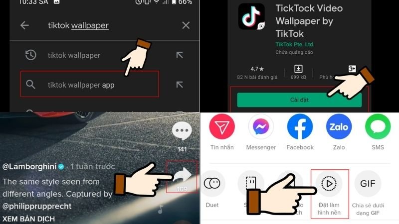 Cách lấy video TikTok làm hình nền