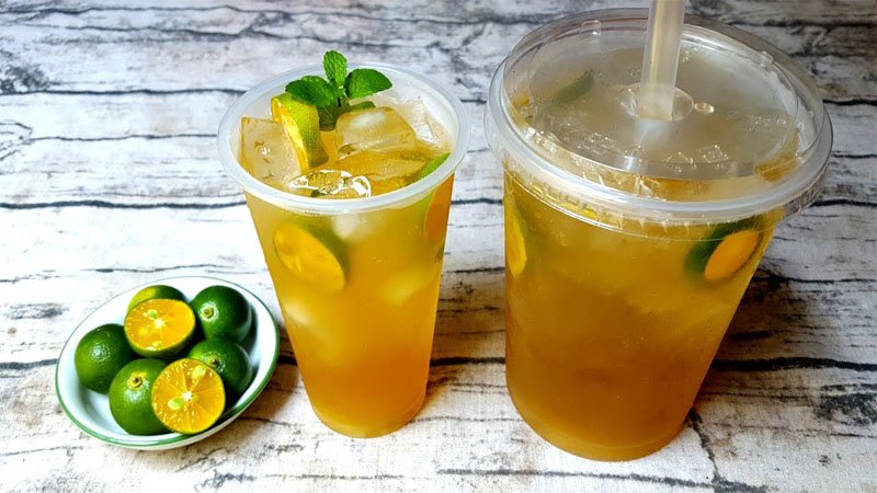 Một ly trà tắc xí muội 