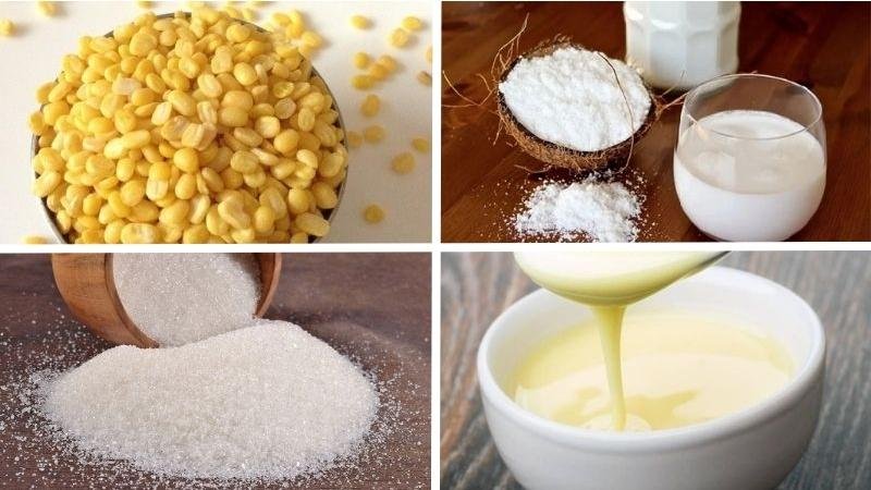 Nguyên liệu làm bánh đậu xanh nướng Nguyên liệu làm bánh đậu xanh nướng