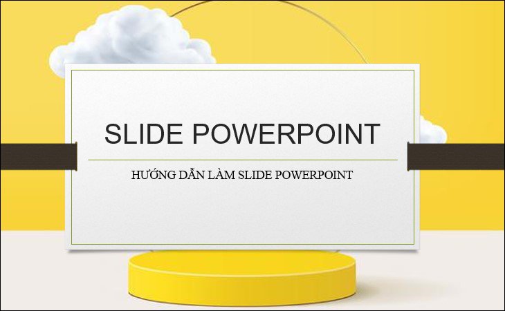 Kết quả thay đổi hình nền slide Powerpoint