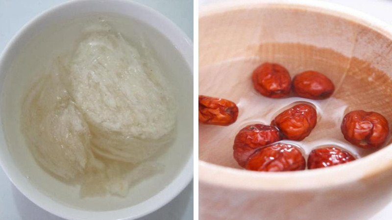 Sơ chế yến, táo đỏ Sơ chế yến, táo đỏ
