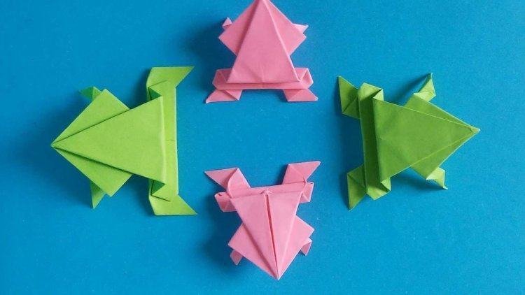 Hướng Dẫn Cách Làm Con Ếch Bằng Giấy Màu Origami, Cách Xếp Con Ếch Bằng Giấy Nhảy Xa Và Cao Nhất 3 *