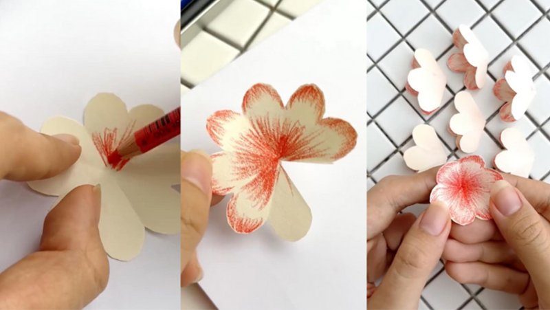 Vẽ và gấp hoa 