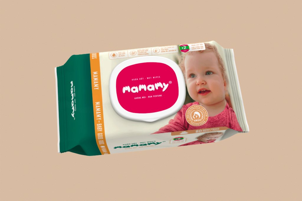 Khăn ướt Mamamy - bảo vệ tối đa cho làn da của bé