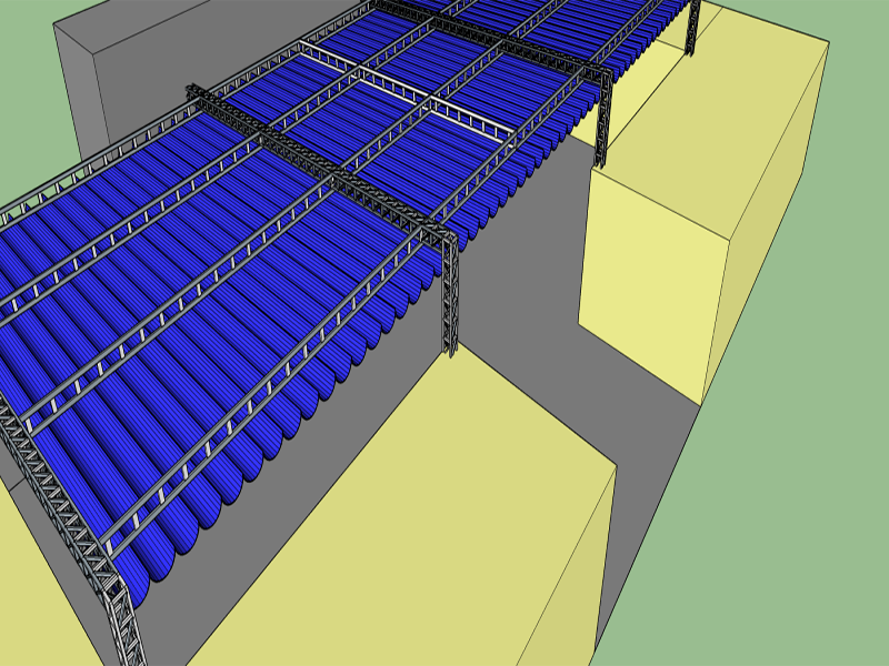 Bản vẽ cad mái xếp hình 4