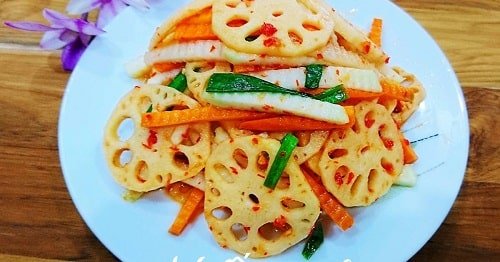 Kim chi củ sen