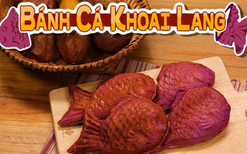 Bánh cá khoai lang tím