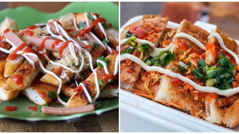 Bánh mì nướng muối ớt thành phẩm