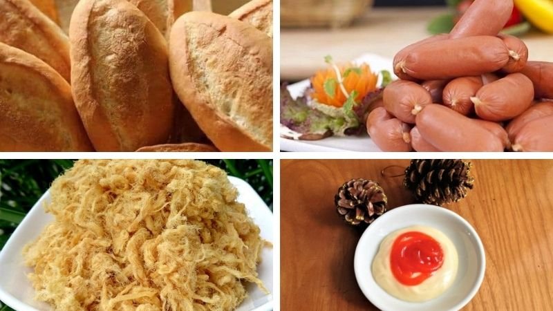 Nguyên liệu làm bánh mì nướng muối ớt Nguyên liệu làm bánh mì nướng muối ớt