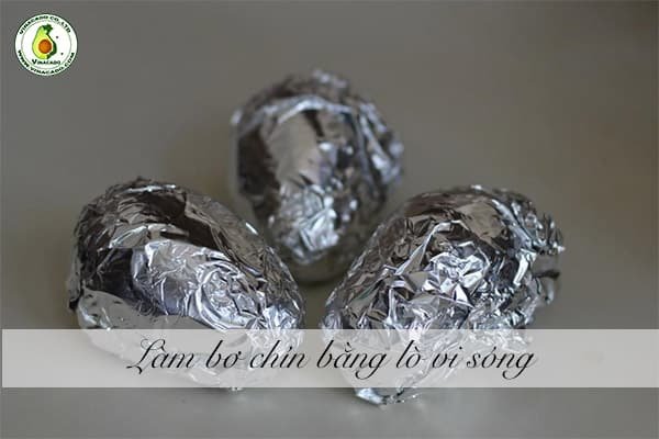 bơ chín bằng lò vi sóng