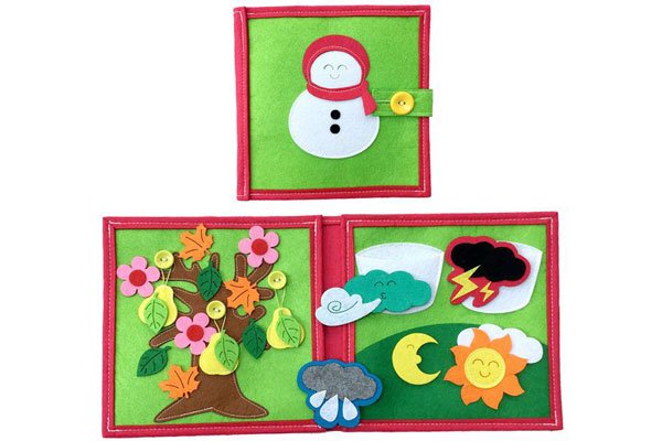 Sách vải hỗ trợ học tập cho bé