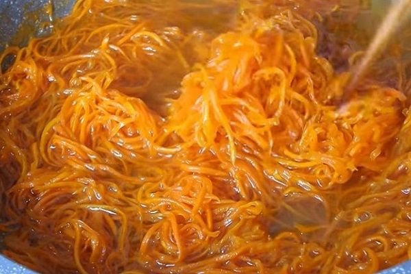làm mứt cà rốt không cần nước vôi
