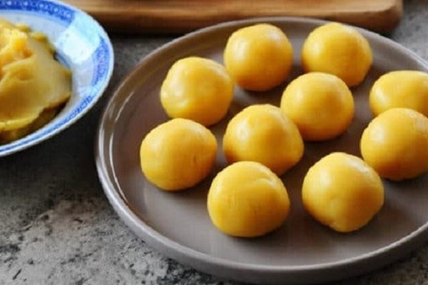 làm nhân bánh trung thu khoai lang tím