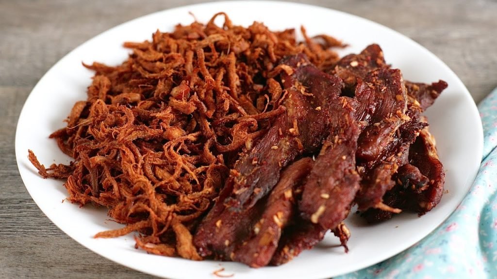 làm thịt lợn giả bò khô