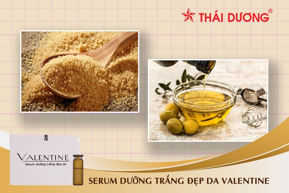 Làm trắng da vùng đầu gối bằng đường nâu và dầu Olive
