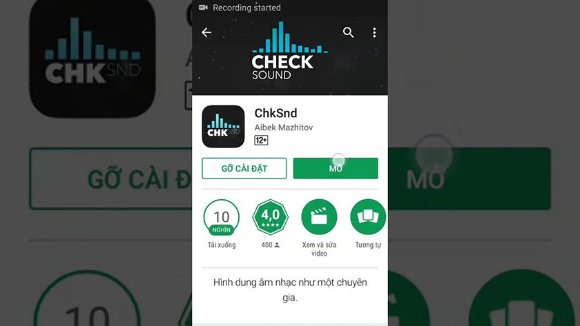 Ứng dụng ChkSnd