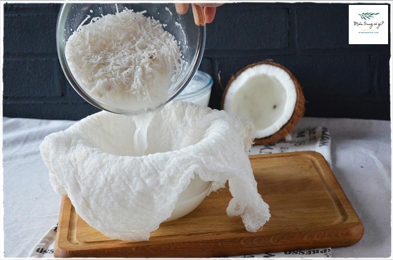 lọc nước cốt dừa