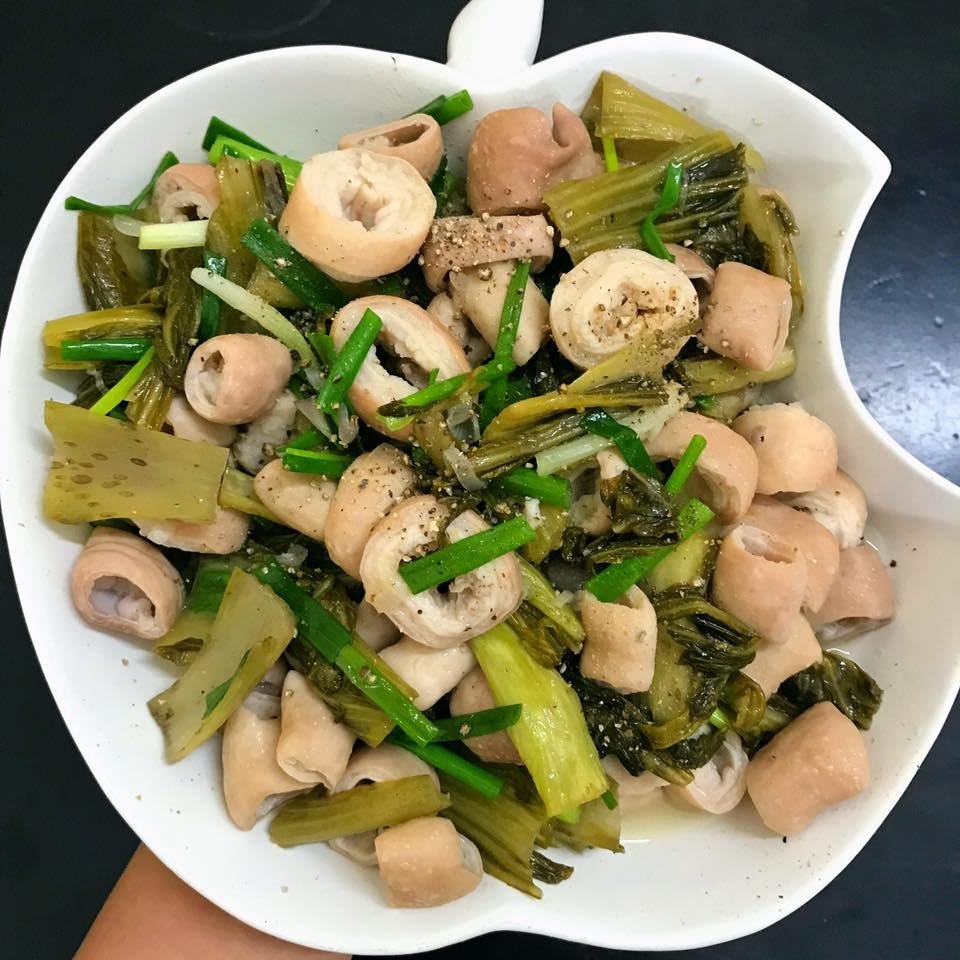 lòng già xào dưa