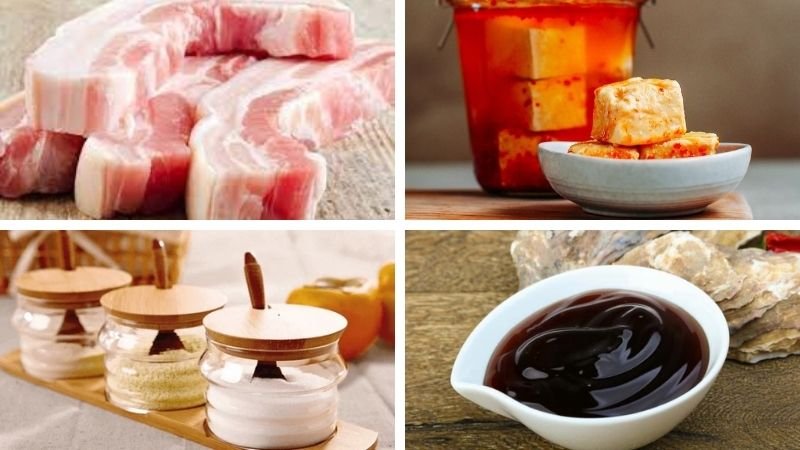 Nguyên liệu làm thịt heo quay Nguyên liệu làm thịt heo quay