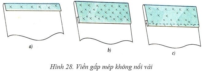 May viền cho khăn địu em bé