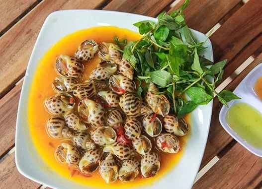 Món ốc hương xào bơ tỏi