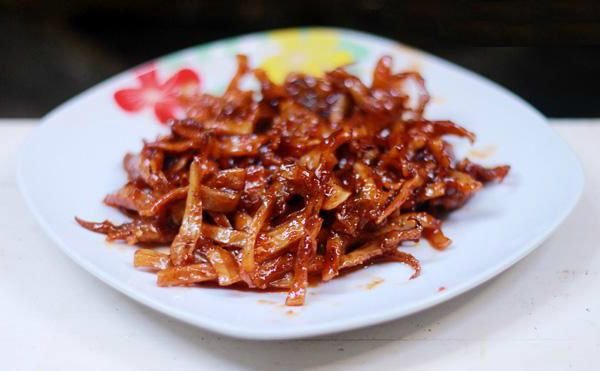món mực mai rim mắm tỏi