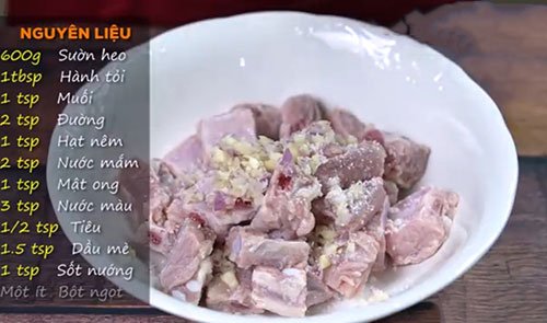 Nguyên liệu cần chuẩn bị để làm sườn rim mặn ngọt Nguyên liệu cần chuẩn bị để làm sườn rim mặn ngọt