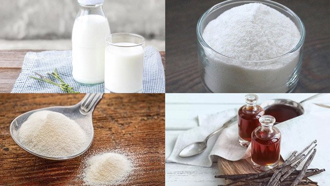 Nguyên liệu làm kem trang trí bánh gato, chuẩn bị nguyên liệu
