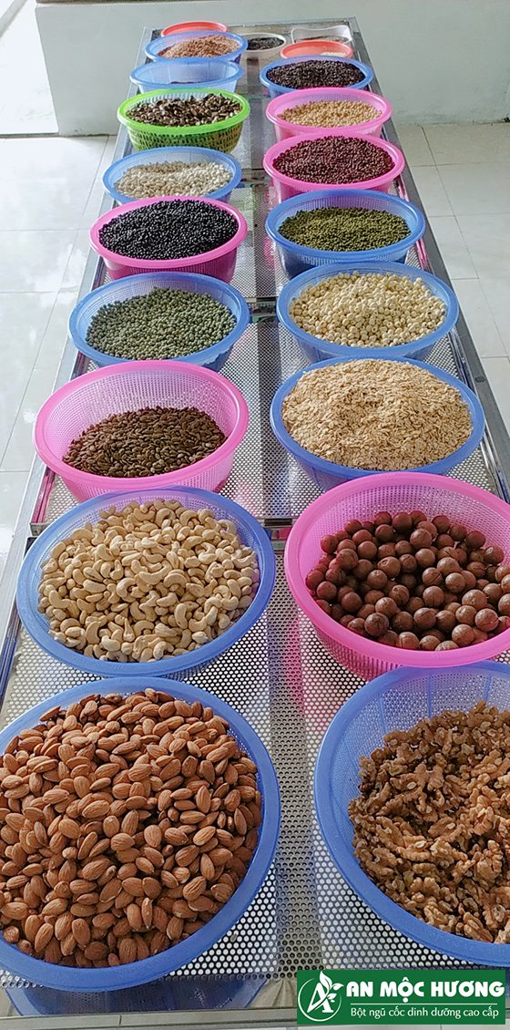 21 loại hạt nguyên liệu làm ngũ cốc An Mộc Hương