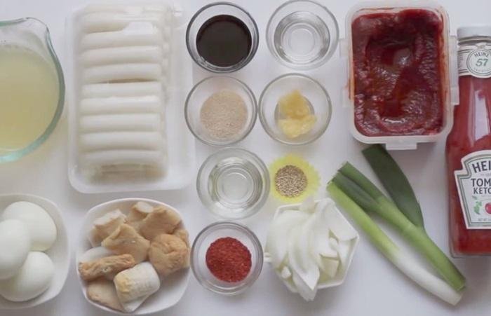 Nguyên liệu làm tobokki