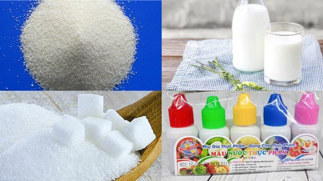 Nguyên liệu làm bánh kem rau câu chuẩn vị, chuẩn bị nguyên liệu