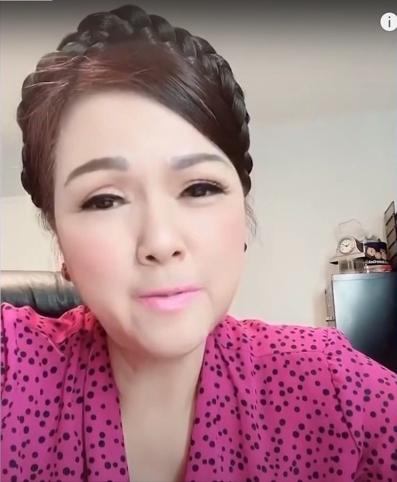 Phương Loan quay đoạn video ngắn dặn dò chồng ăn uống đầy đủ, giữ gìn sức khỏe. (Ảnh: Chụp màn hình) Nhà ở Mỹ mà cố NS Chí Tài luôn muốn quay về gây chú ý: Đâu cũng có heo-6