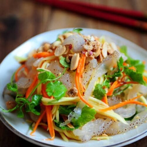 nộm sứa xoài xanh