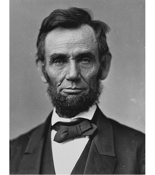 Bức ảnh của Abraham Lincoln (ảnh: Alexander Gardner chụp ngày 8 tháng 11 năm 1863, do Bảo tàng Nghệ thuật Mead sưu tầm)