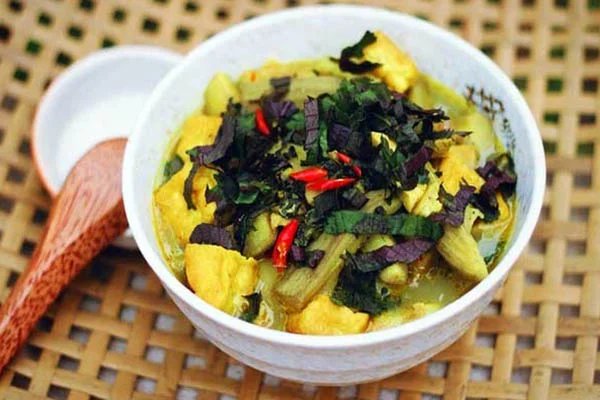 ốc bươu nấu chuối xanh