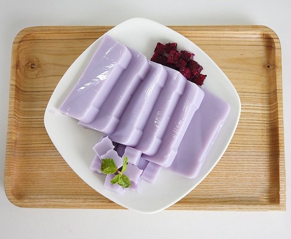 Pudding khoai môn làm từ bột pudding khoai môn