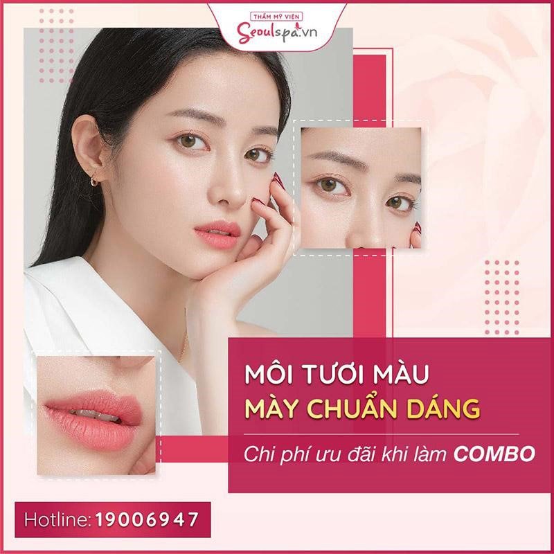 Thẩm mỹ viện Seoul Spa nơi giúp môi và lông mày trở nên hoàn hảo