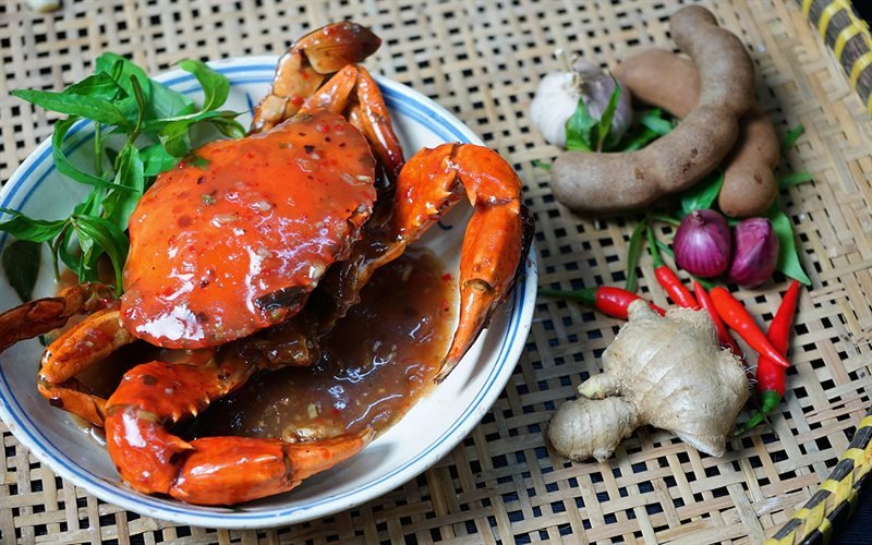 cách nấu cua rang me