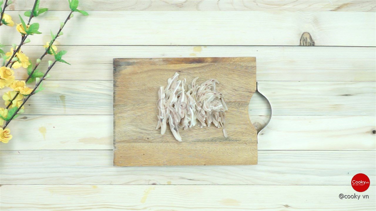 cách làm giò thủ xào