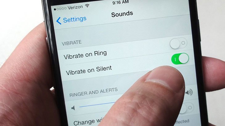 Vô hiệu hóa rung và phản hồi