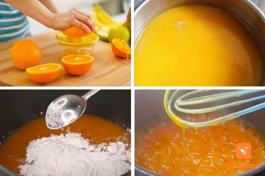 Sơ chế và nấu nước cam