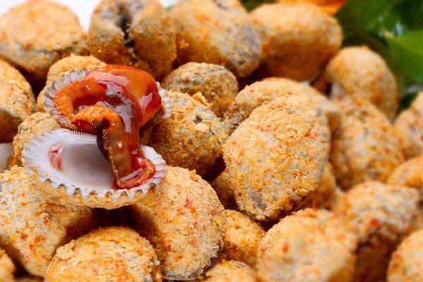 Sò huyết rang muối hột