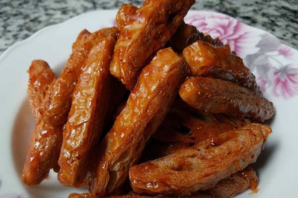 hình ảnh sườn chay chiên rim me
