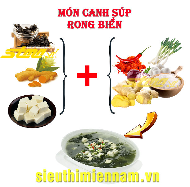 súp rong biển