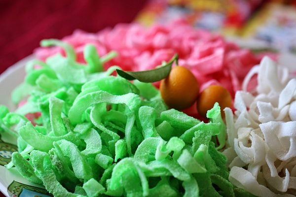 tạo màu cho mứt dừa