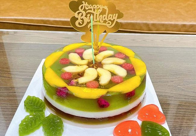 Thành phẩm bánh kem rau câu đẹp mắt,  bánh kem rau câu đẹp mắt